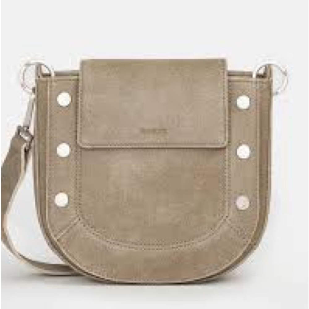 Hammitt Kayce saddle bag Large Pewter NEW